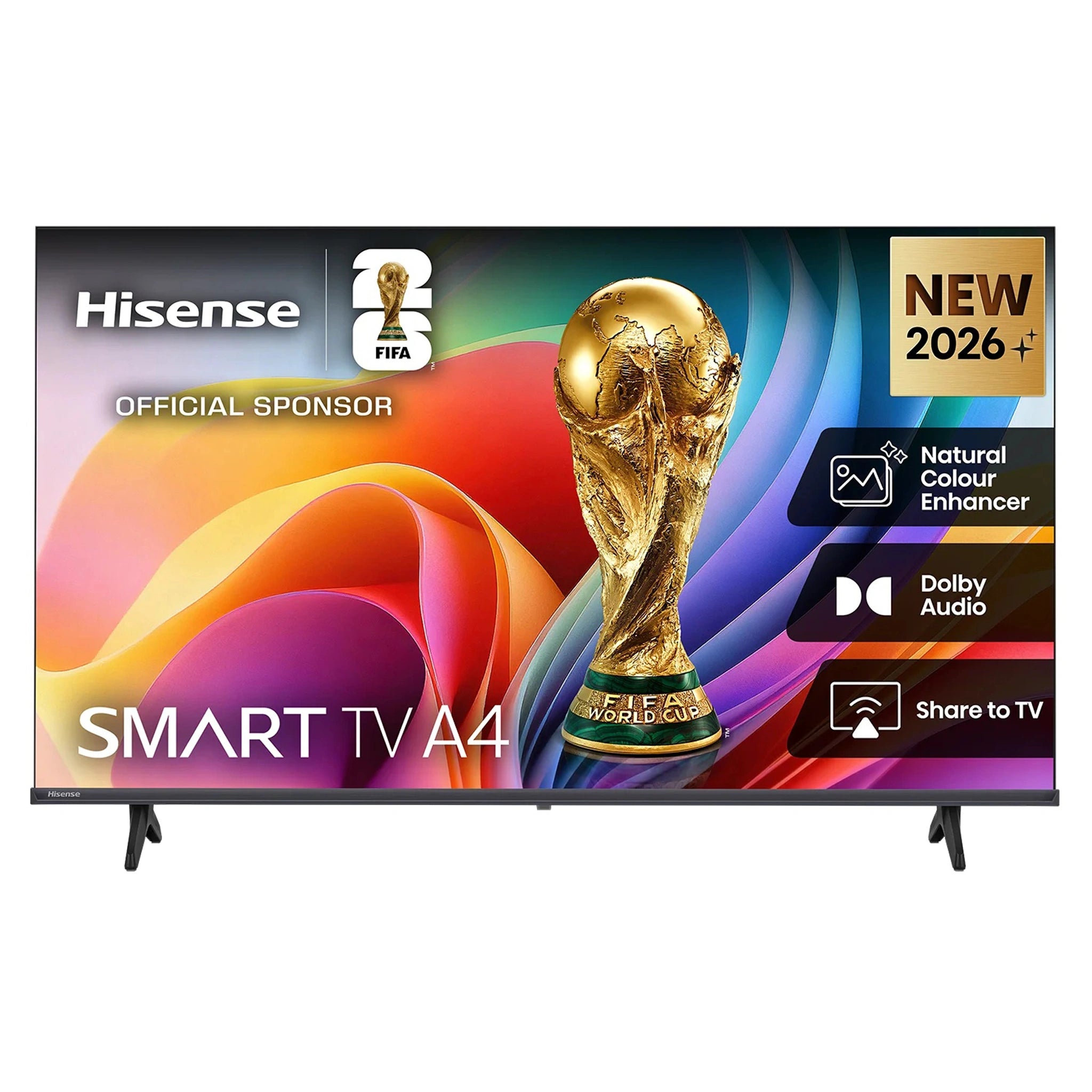Hisense 32A4SAU 32 Inch Black A4S HD Smart QLED Television