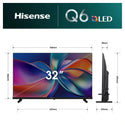 Hisense 32Q6SAU 32 Inch Q6S Full HD Hi-QLED Smart TV