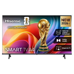 Hisense 40 Inch A4S FHD Smart TV 40A4SAU, Front View