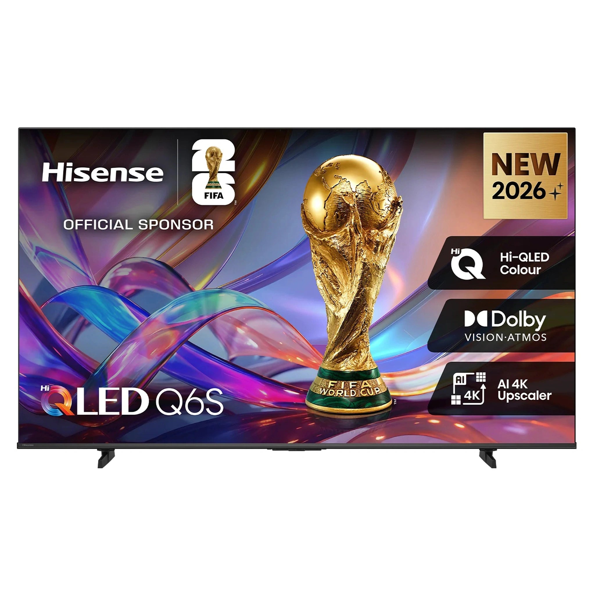 Hisense 43-Inch Q6SAU Hi-QLED 4K Smart Television 43Q6SAU, Front View