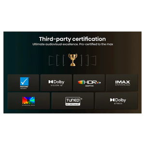Hisense 65 Inch U6S ULED Mini-LED 144Hz 4K TV 65U6SAU, Certification Feature