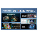 Hisense 65U6SAU 65 Inch ULED MiniLED 144Hz 4k TV