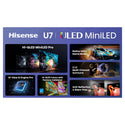 Hisense 65U7SAU 65 Inch U7S ULED Mini-LED 165Hz 4K Smart TV