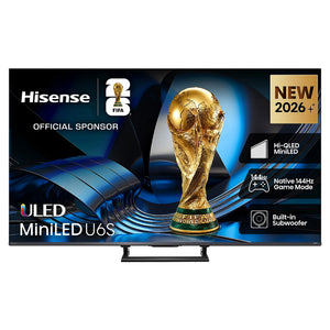 Hisense 85 Inch ULED MiniLED 144Hz 4k TV 85U6SAU, Front View