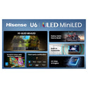 Hisense 85U6SAU 85 Inch ULED MiniLED 144Hz 4k TV