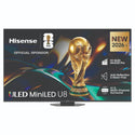 Hisense 85 Inch U85 ULED MiniLED 4K Smart AI Television 85U85AU, Front Feature View