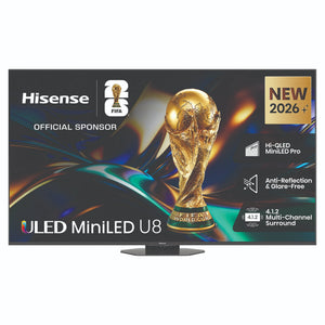 Hisense 85 Inch U85 ULED MiniLED 4K Smart AI Television 85U85AU, Front Feature View