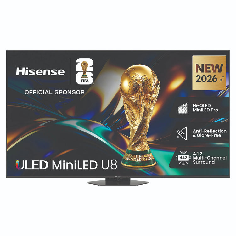 Hisense 85 Inch U85 ULED MiniLED 4K Smart AI Television 85U85AU, Front Feature View