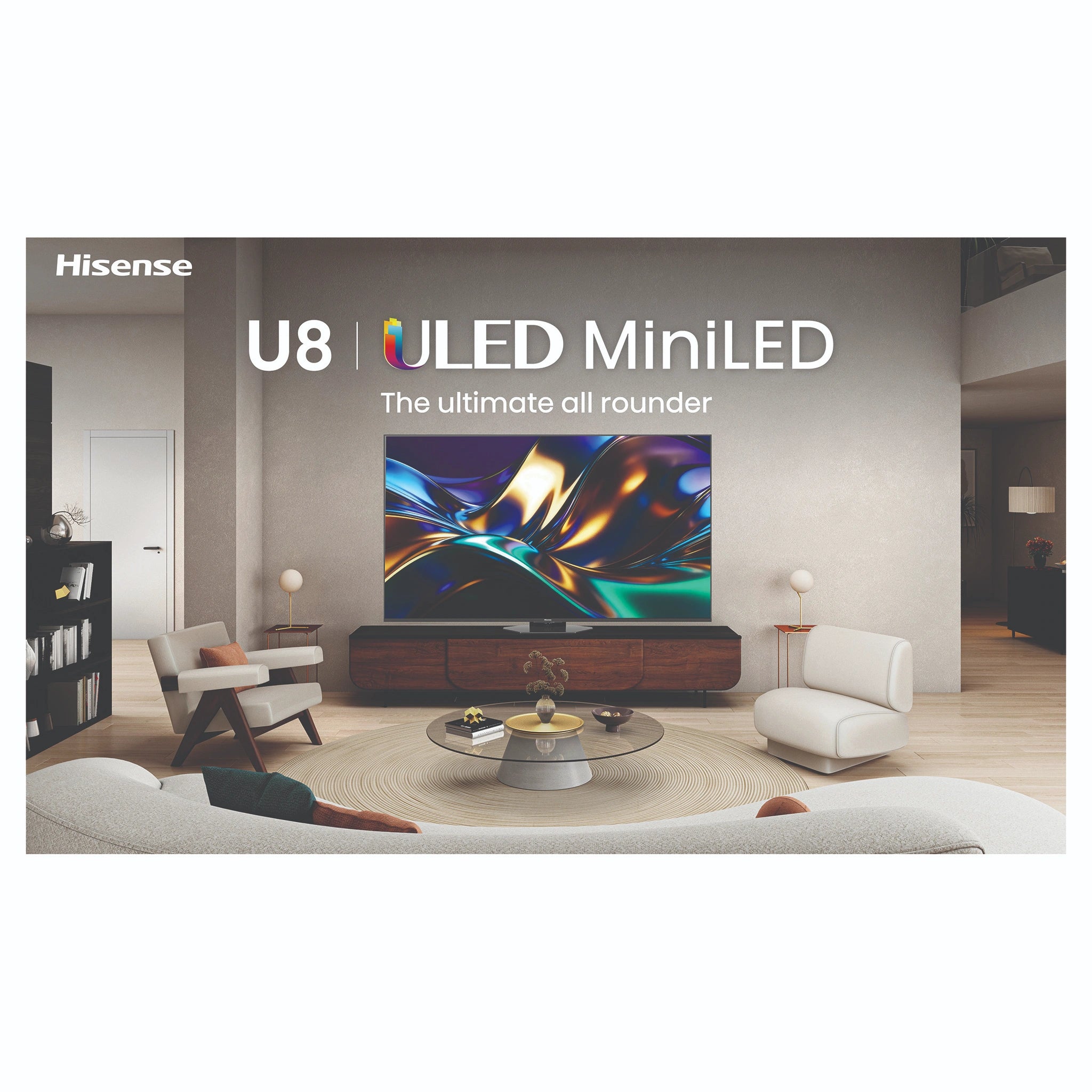 Hisense 85 Inch U85 ULED MiniLED 4K Smart AI Television 85U85AU, Game Changer View