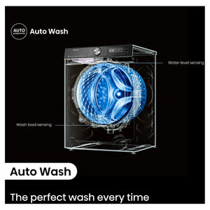 Hisense 10kg/6kg Series 7 Charcoal Black Washer Dryer Combo HCF7S1014BX, Auto Wash Feature View