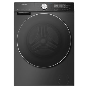 Hisense 10kg/6kg Series 7 Charcoal Black Washer Dryer Combo HCF7S1014BX, Front View