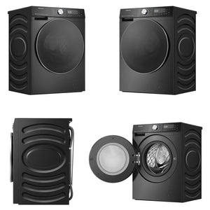 Hisense 10kg/6kg Series 7 Charcoal Black Washer Dryer Combo HCF7S1014BX, Multiple Angles View
