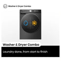 Hisense HCF7S1014BX 10kg/6kg Series 7 Charcoal Black Washer Dryer Combo