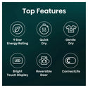 Hisense HDF5I90H 9kg Series 5I White Heat Pump Dryer