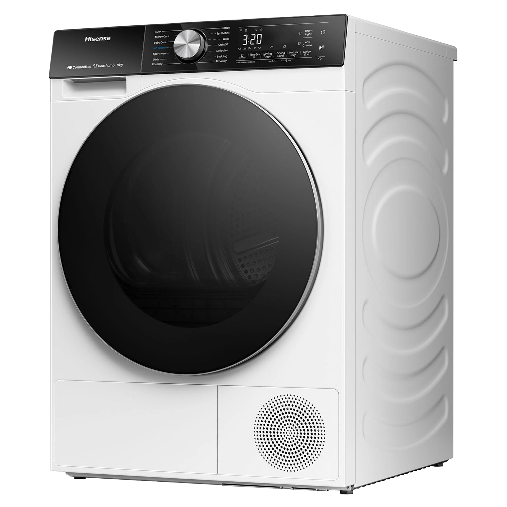 Hisense 8kg Series 5 Heat Pump Dryer HDFS80HE, Right Side View