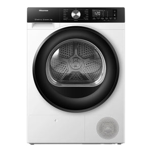 Hisense 8kg 3 Series Heat Pump Dryer with 4.5L Water Tank HDFS80HS, Front View