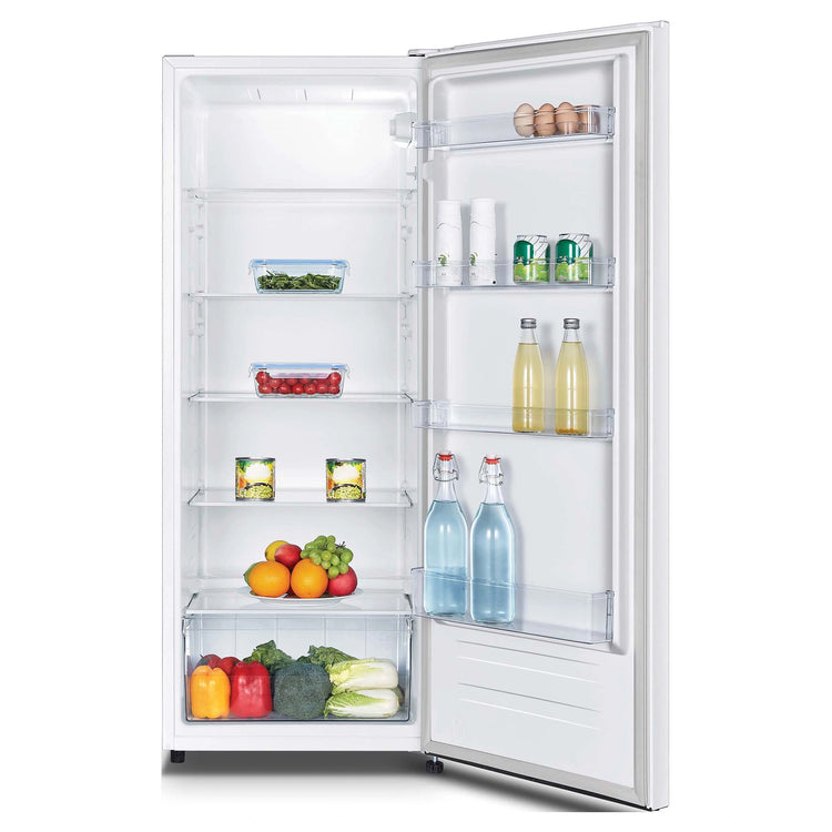 Hisense 242L White Reversible Door Vertical Refrigerator HRAF242, Front Open Door with Food View