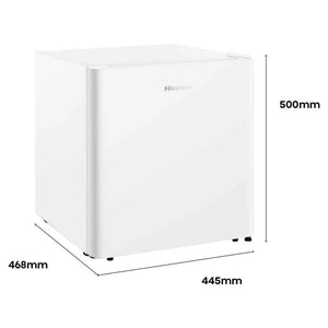 Hisense 45L White Bar Refrigerator HRBF46, Dimensions View