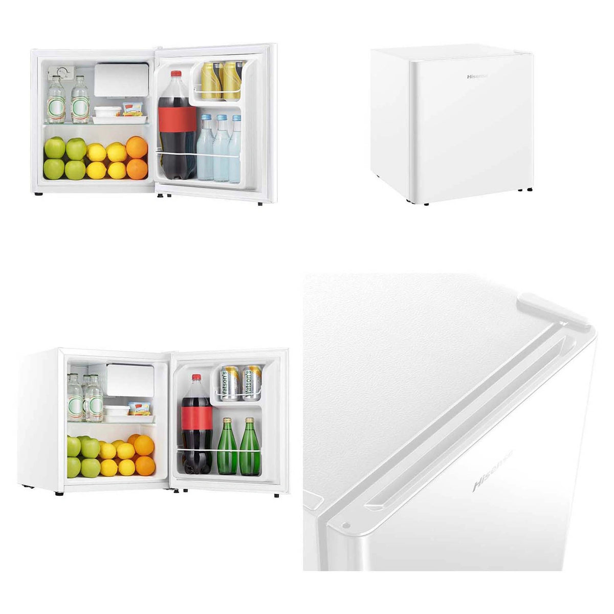 Hisense 45L White Bar Refrigerator HRBF46, Doors Open View