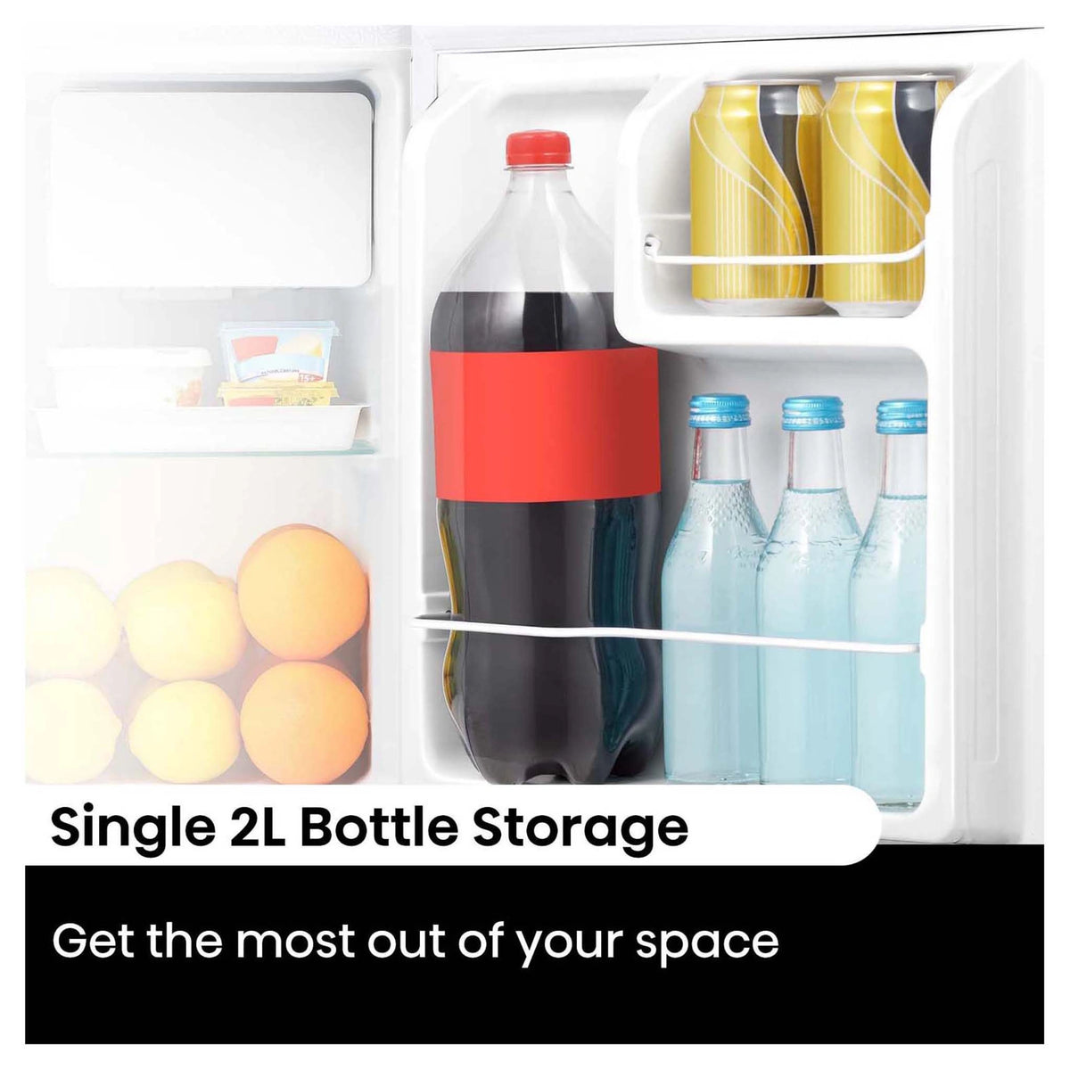 Hisense 45L White Bar Refrigerator HRBF46, Storage View