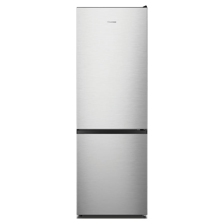 Hisense 292L Bottom Mount Fridge Stainless Steel HRBM292S, Front View