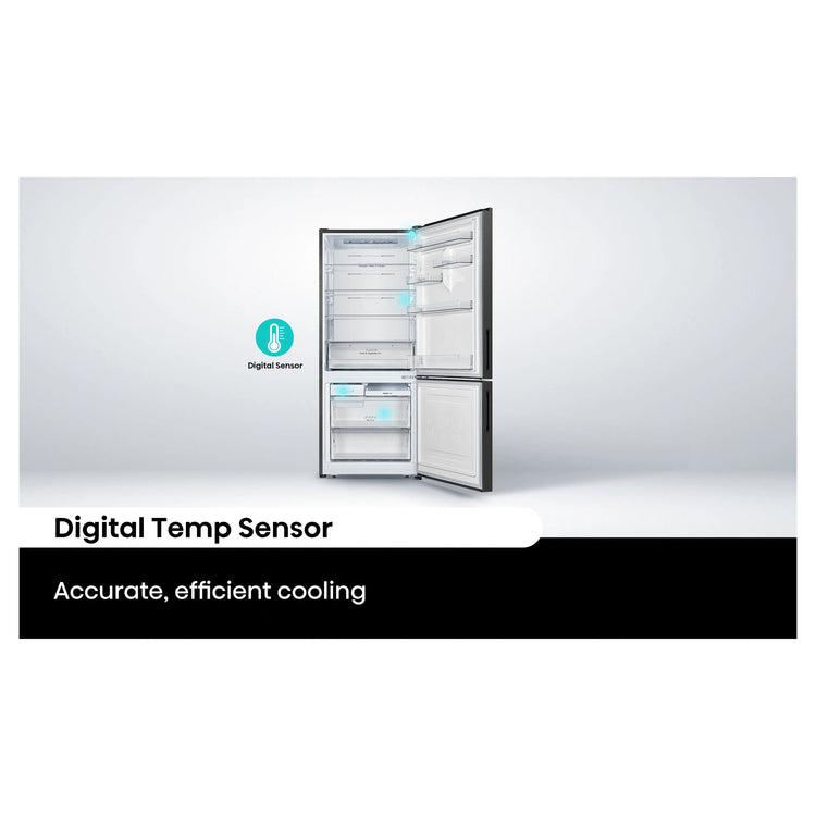 Hisense 417L Bottom Mount Fridge Black Steel HRBM418B, Feature