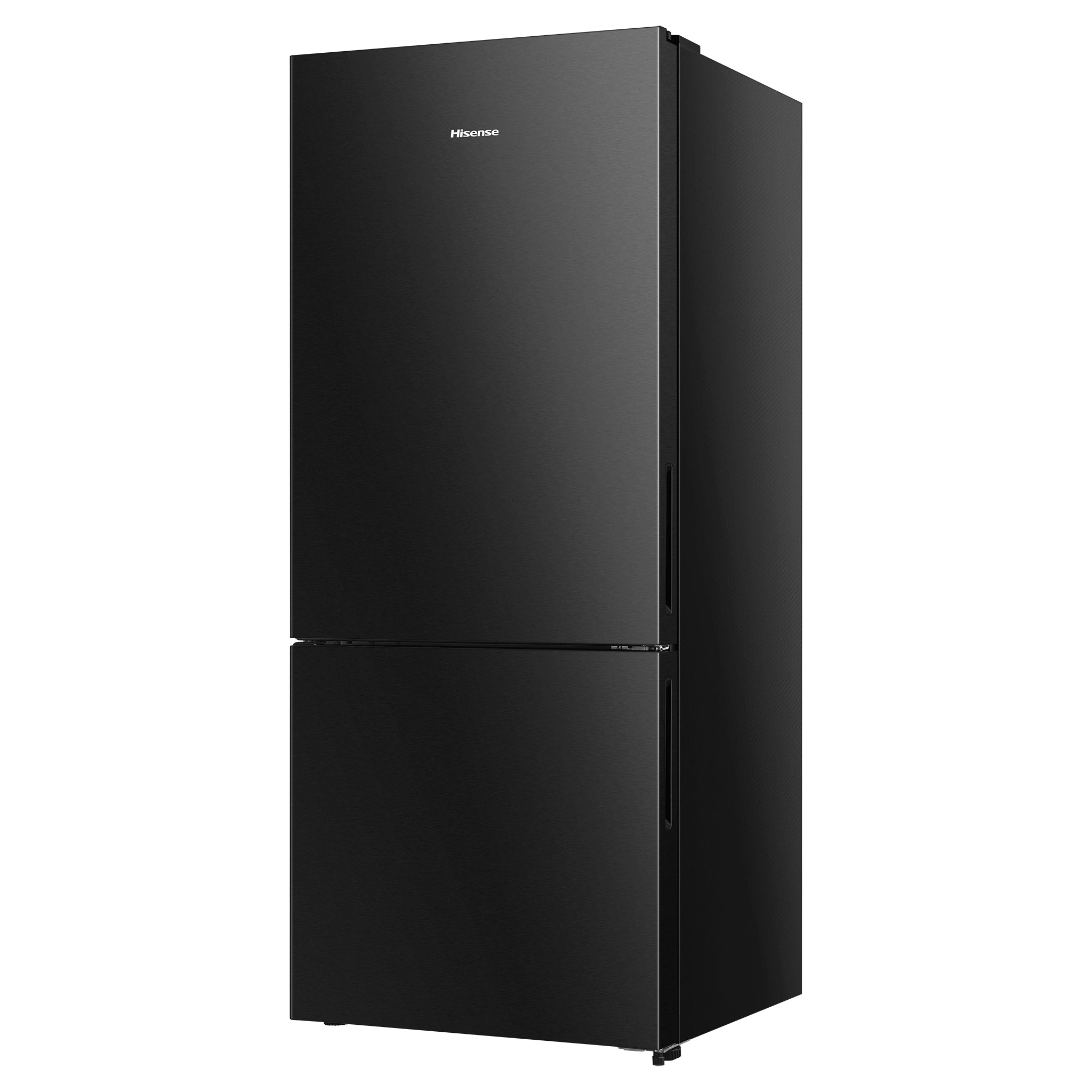 Hisense 417L Bottom Mount Fridge Black Steel HRBM418B, Right Side View