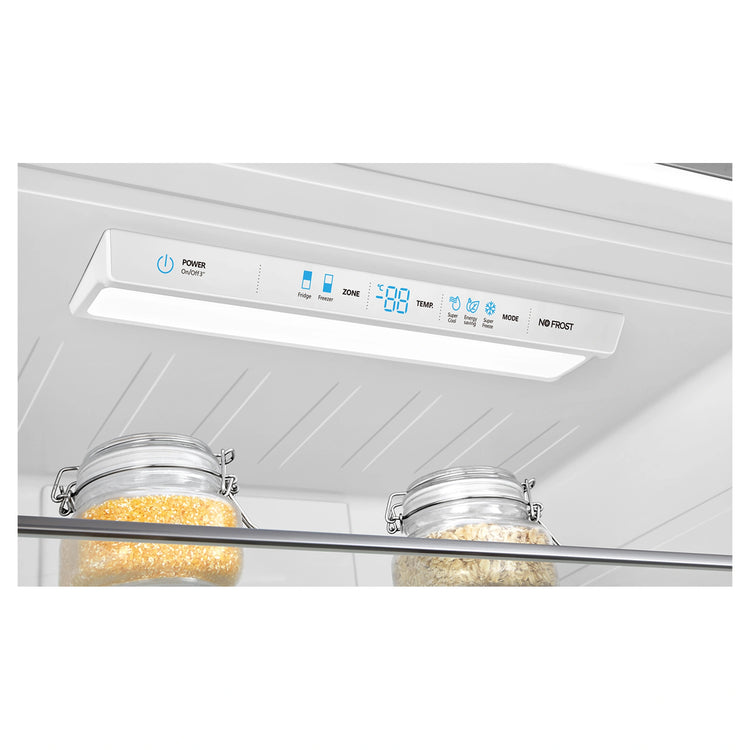 Hisense 482L Bottom Mount Fridge Black Steel HRBM482BW, Control Panel View