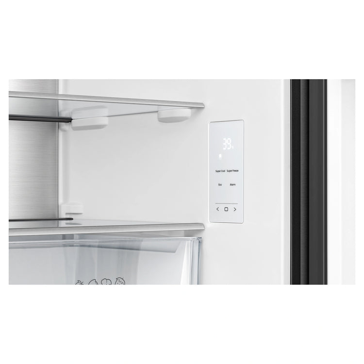 Hisense 500L PureFlat Bottom-Mount Fridge Dark Steel HRBM500TBW, Temperature Control View