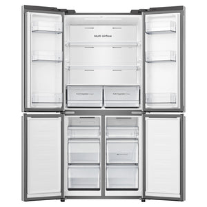 Hisense 483L PureFlat Slim French Door White HRCD483G, Front Double Door Open View