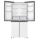 Hisense 483L PureFlat Slim French Door White HRCD483G, Front Top Double Door Open View