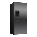 Hisense 483L PureFlat Slim French Door - Dark Steel HRCD483TBW, Left Side View