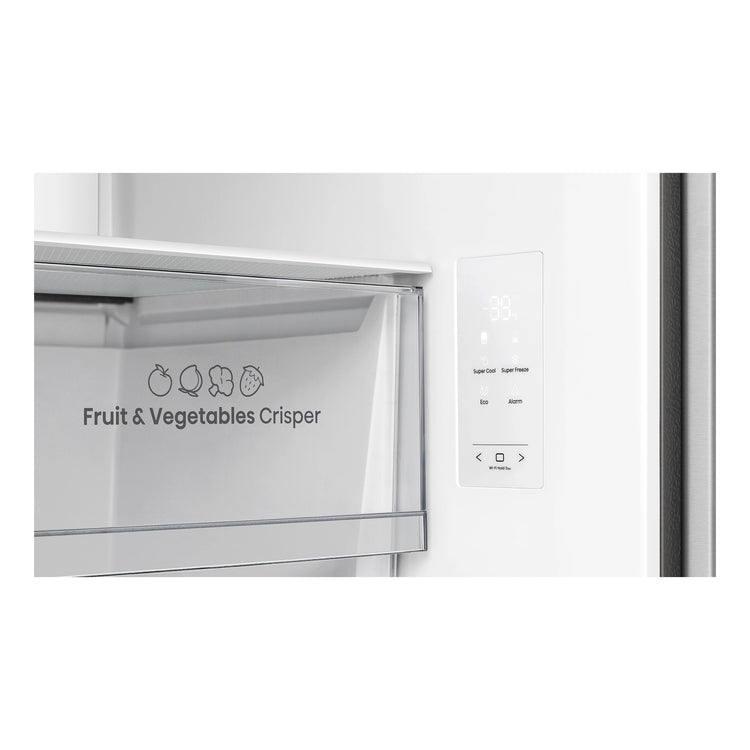 Hisense 483L PureFlat Slim French Door - True Steel HRCD483TS, Control Panel View
