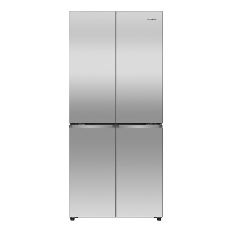 Hisense 483L PureFlat Slim French Door - True Steel HRCD483TS, Front View