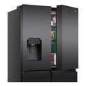 Hisense 585L PureFlat - Eclipse Dark Steel HRCD586TBWB, Front View With Top Right Door Open