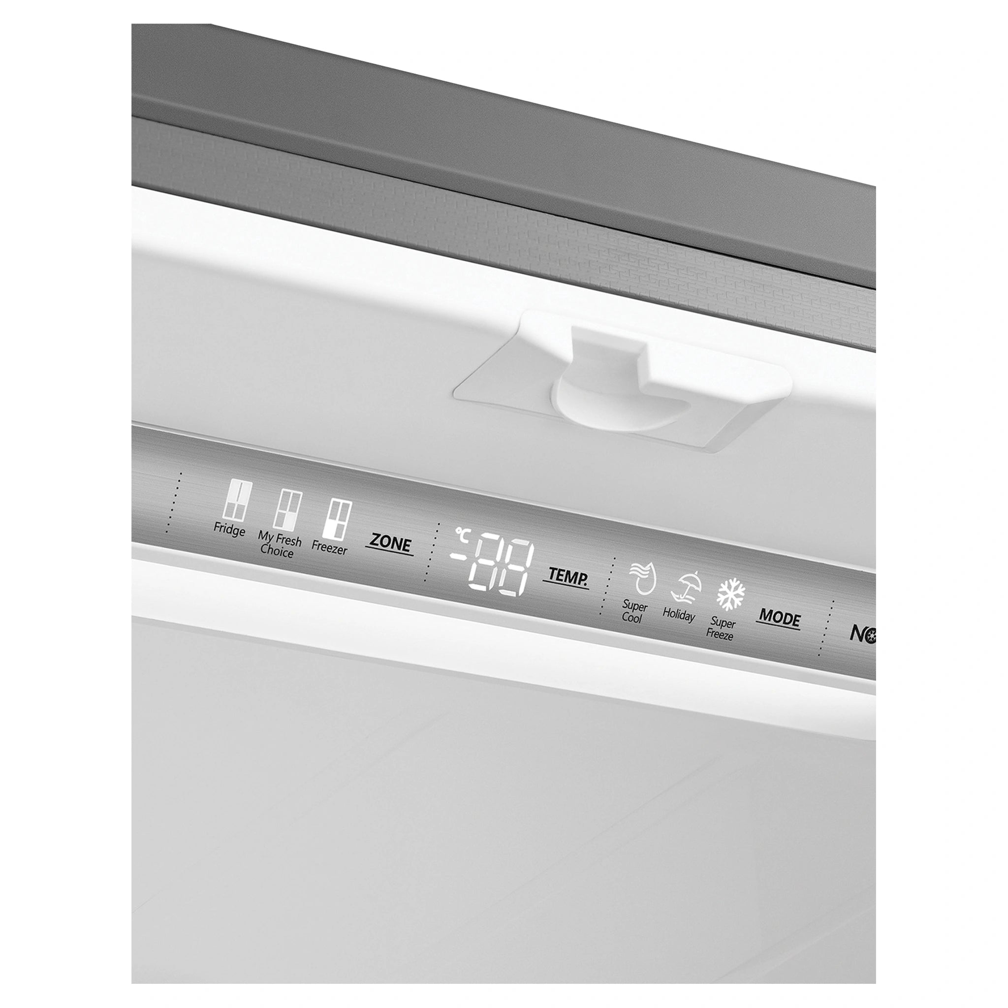 Hisense 609L French Door Fridge - Stainless Steel HRCD610TS, Control Panel View