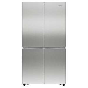 Hisense 609L French Door Fridge - Stainless Steel HRCD610TS, Front View