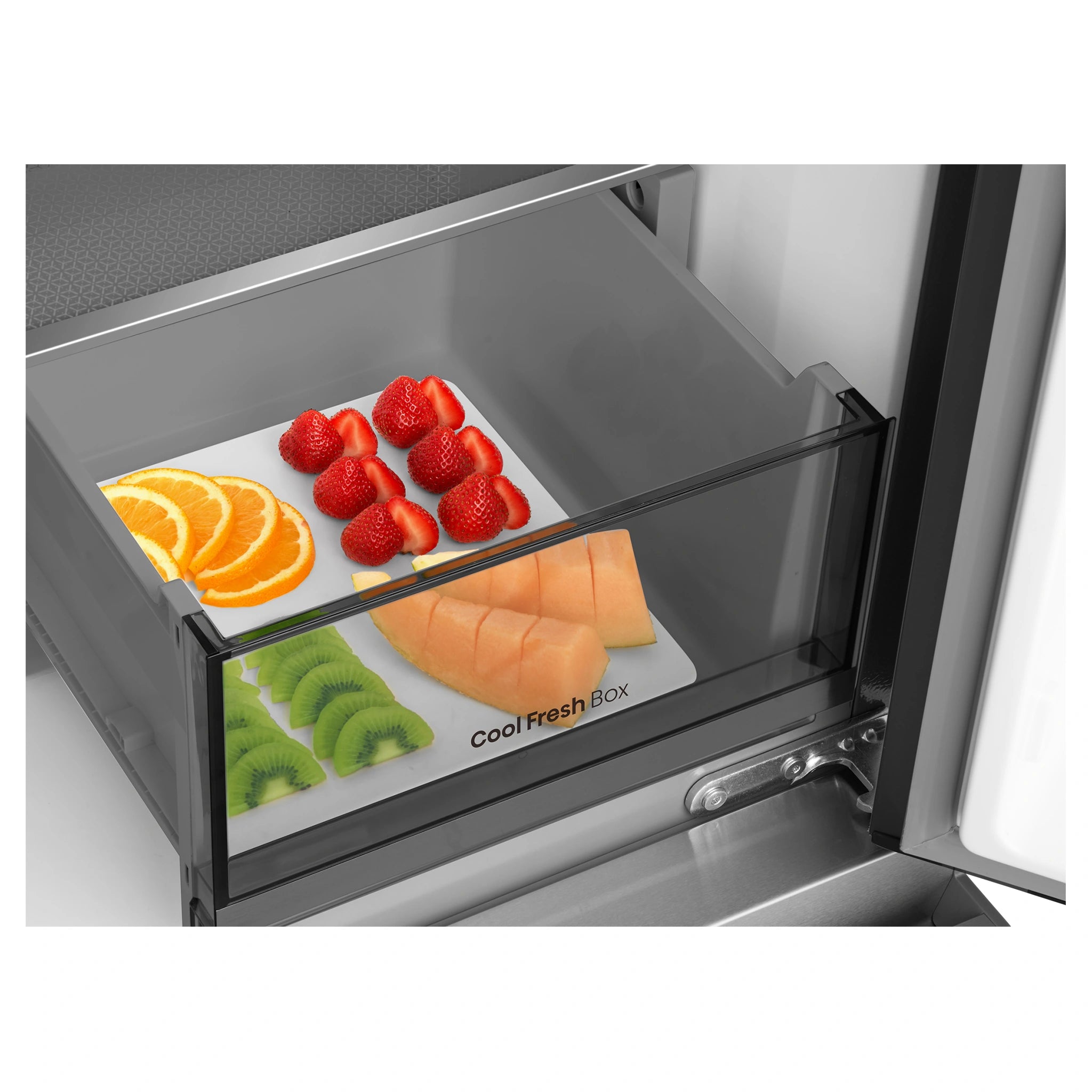 Hisense 647L PureFlex French Door Refrigerator - Dark Stainless Steel HRCD640TB, Cool Fresh Box View