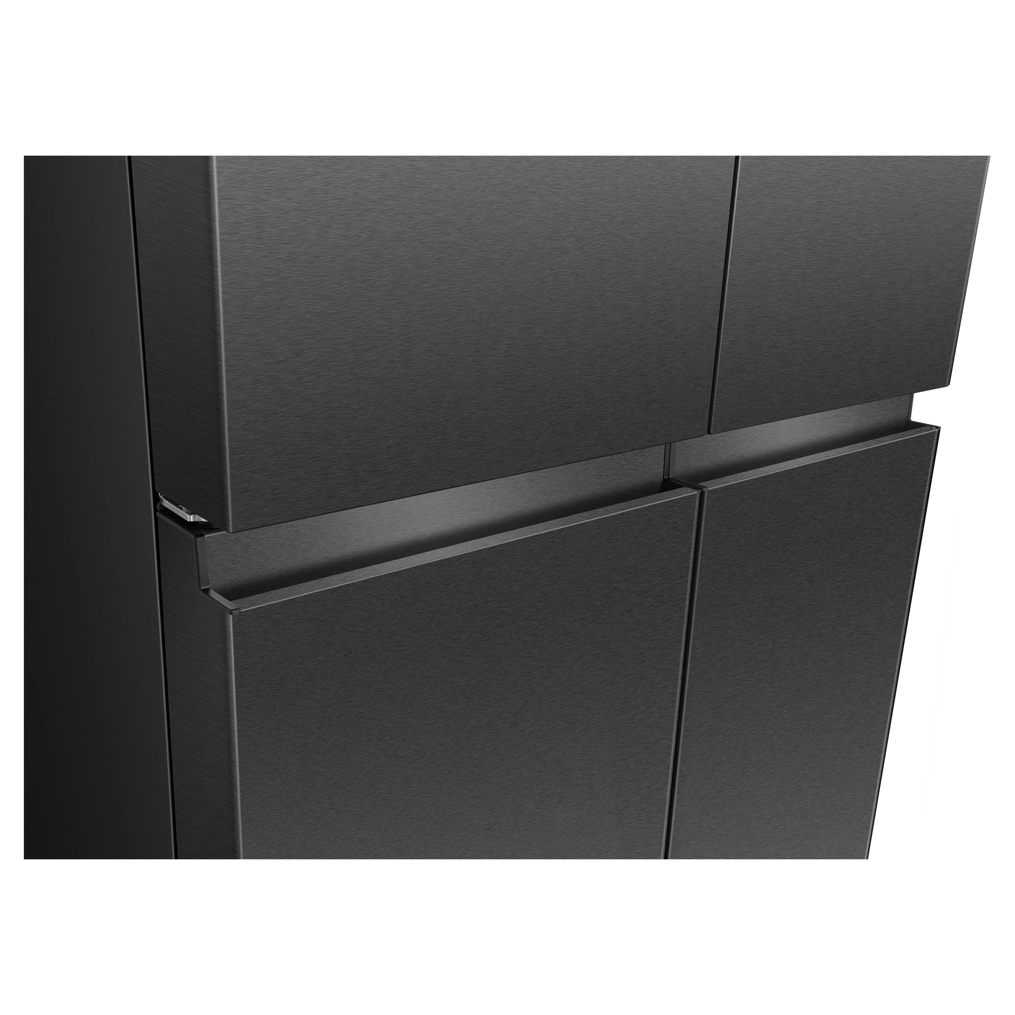 Hisense 647L PureFlex French Door Refrigerator - Dark Stainless Steel HRCD640TB, Door Close-Up  View
