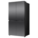 Hisense 647L PureFlex French Door Refrigerator - Dark Stainless Steel HRCD640TB, Left Side View