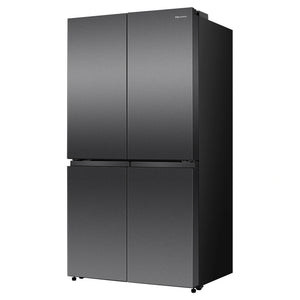 Hisense 647L PureFlex French Door Refrigerator - Dark Stainless Steel HRCD640TB, Left Side View