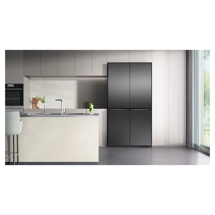 Hisense 647L PureFlex French Door Refrigerator - Dark Stainless Steel HRCD640TB, Lifestyle View