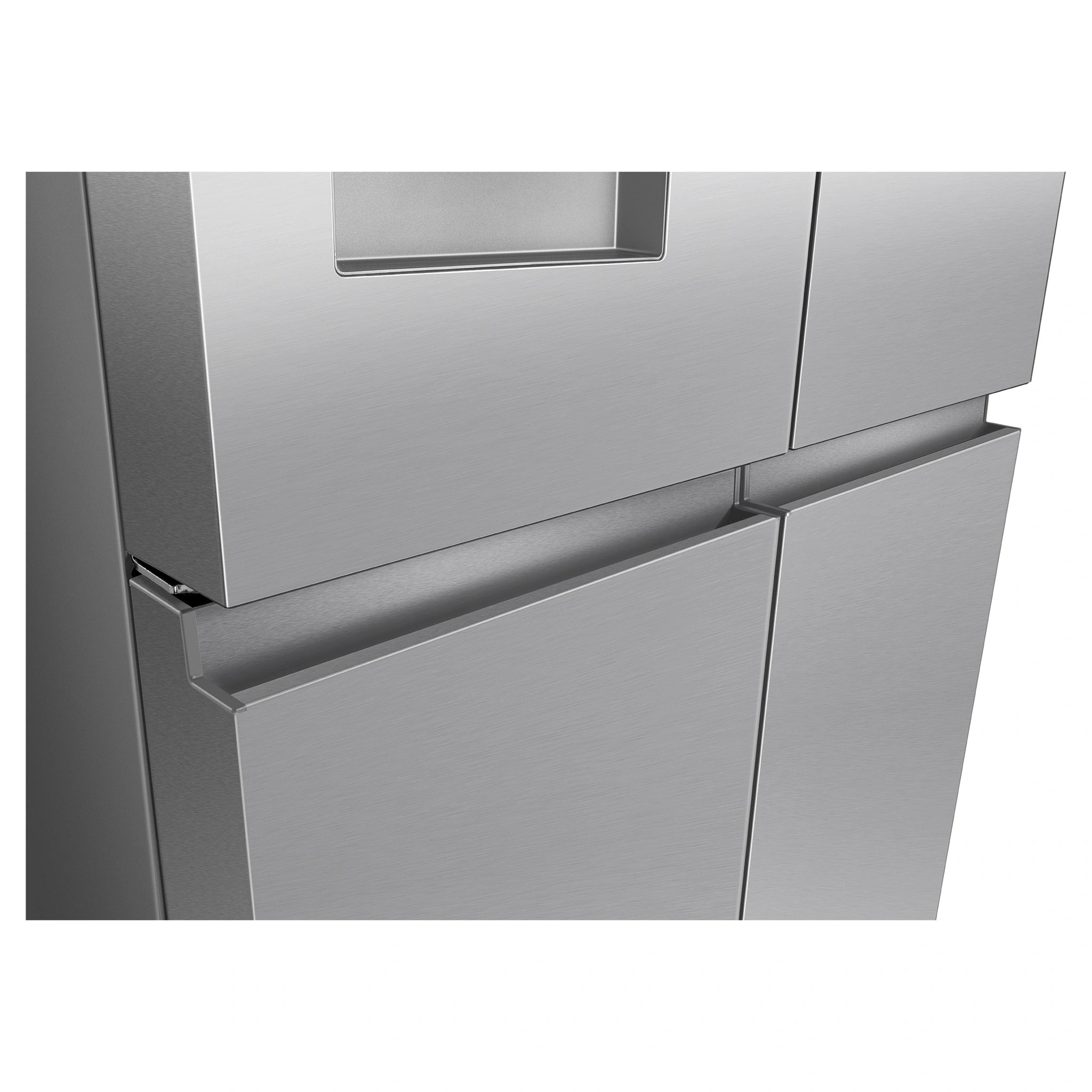Hisense 640L Stainless Steel PureFlex French Door Fridge with Ice & Water Dispenser HRCD640TSW, Door Close-Up View