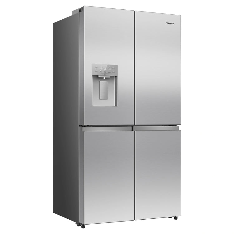 Hisense 640L Stainless Steel PureFlex French Door Fridge with Ice & Water Dispenser HRCD640TSW, Left Side View