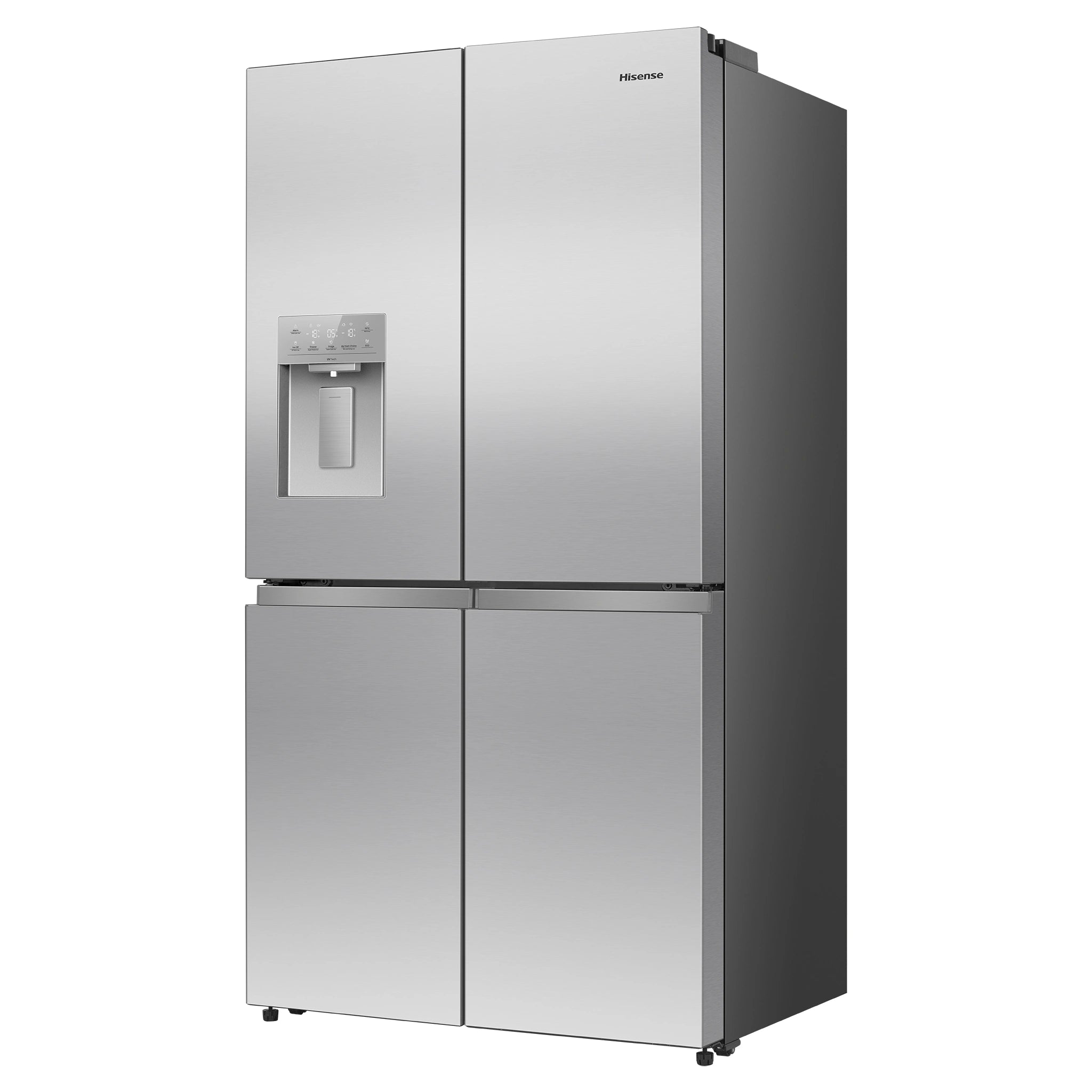 Hisense 640L Stainless Steel PureFlex French Door Fridge with Ice & Water Dispenser HRCD640TSW, Right Side View