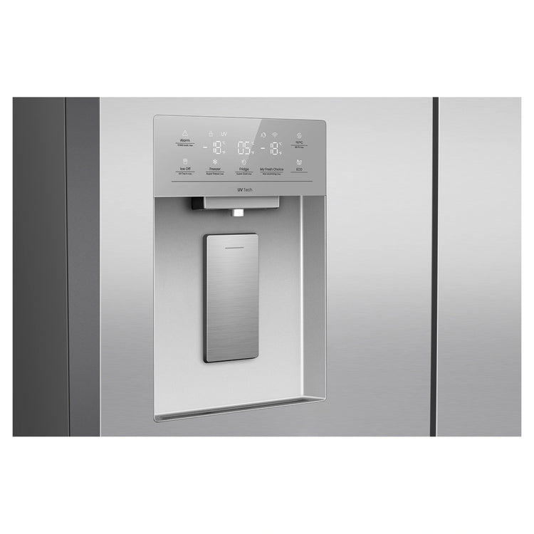 Hisense 640L Stainless Steel PureFlex French Door Fridge with Ice & Water Dispenser HRCD640TSW, Water Dispenser View