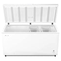 Hisense 500L White Hybrid Chest Freezer HRCF501, Front Open Door View
