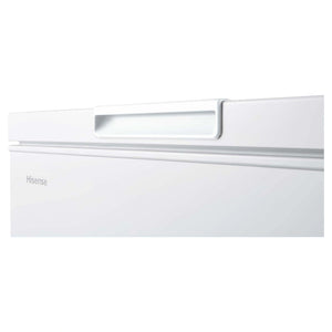 Hisense 500L White Hybrid Chest Freezer HRCF501, Handle View