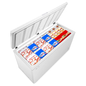 Hisense 500L White Hybrid Chest Freezer HRCF501, Top with Food View