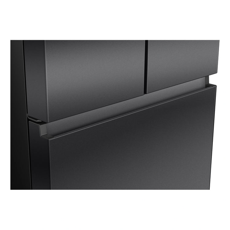 Hisense 634L Dark Steel PureFlat French Door Fridge HRFD634BW, Close-Up View
